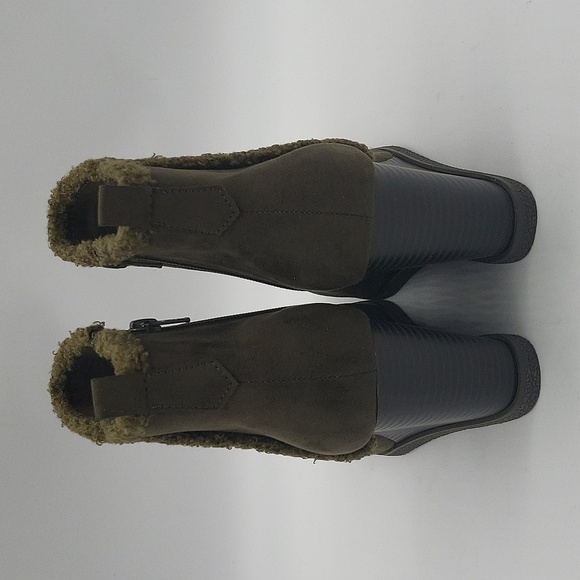1820- Sun + Stone Camillia Ankle Boots Olive Color Size 7.5 NWT - Picture 4 of 11